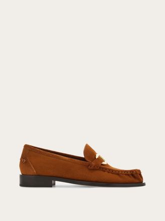 Ferragamo Women Gancini ornament moccasin Brown Size 2.5