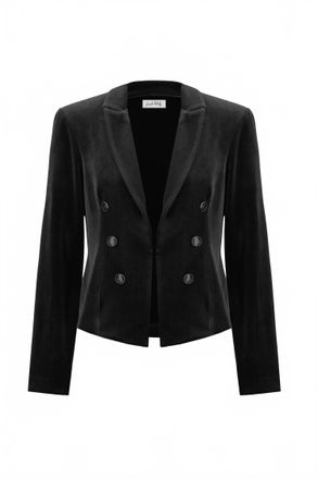 Joseph Ribkoff Womens Velvet Blazer In Black