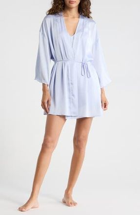 Danskin 3-Piece Short Pajamas & Robe Set in Blue Lotus at Nordstrom Rack, Size X-Large