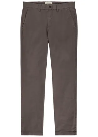 GANT Straight-leg Stretch-cotton Chinos - Brown - 36 (W36 / XL)