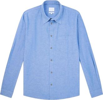 A.P.C. Harris Shirt - Heren - Casual Overhemden - Blauw - L - Katoen - Overhemden