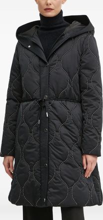 Guess Co quilted studded jacket - women - Polyester - S - Black