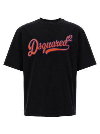 Dsquared2 Dsquared&sup2; Zwarte Katoenen T-Shirt