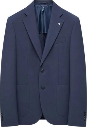 L.B.M. 1911 Reisjas van Technische Jersey - Heren - Blazers - Blauw - L - Jassen