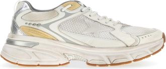 Golden Goose Deluxe Brand White Mesh And Leather Lightstar Sneakers