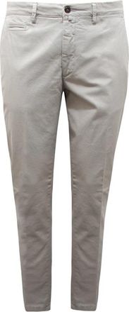 BRIGLIA 1949 Pantalone Slim Fit Broeken - Heren - Slim Fit Broeken - Grijs - 2XL - Leer - Broeken