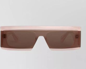 Alaia acetate rectangular mask sunglasses