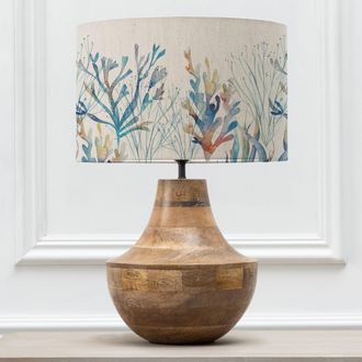 Voyage Maison Leven Table Lamp With Coral Eva Lampshade in Brown