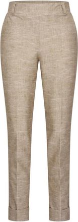 Hart by Helena Hart Ziggy Lano Cropped Broeken - Dames - Vrijetijds broeken - Beige - M - Broeken