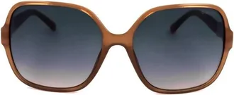 Guess Blue Gradient Square Ladies Sunglasses GF00017 47W 61