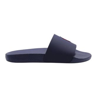 Polo Ralph Lauren Sliders, male, Blue, Size: 8 US Tiger Slipper