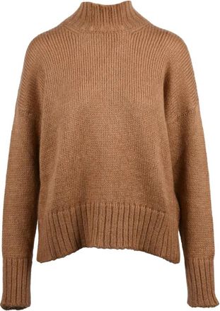 Alpha Studio Turtleneck Trui - Dames - Coltruien - Bruin - XL - Wol - Truien & Vesten