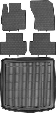 OEM Juego De Alfombrillas De Goma Para Coche Y Alfombrilla Para Maletero Para Mitsubishi Outlander Iii Suv Del 2012