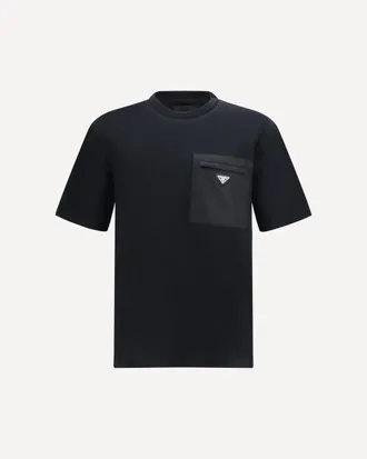 Prada T-shirt con taschino e logo Man L