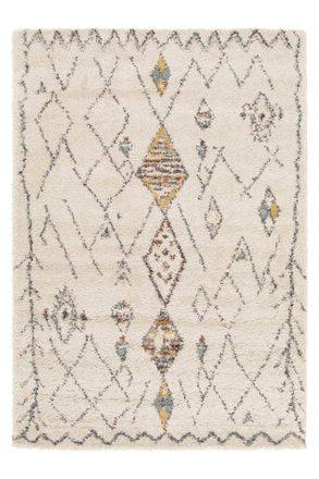 AFK Living Alfombra shaggy gruesa y c&oacute;moda beige 80 x 150 cm