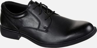 Skechers Mens Skechers Dreston Rasmiss Leather Mens Black Standard Lace-Up Shoes - Size: 11