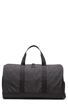 Herschel Novel Recycled Polyester Duffle Bag in Black Diamond/black at Nordstrom