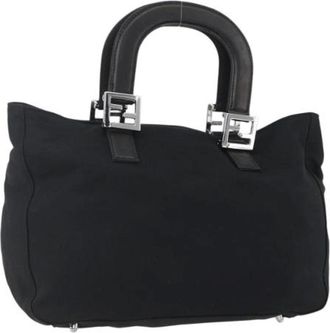 Fendi Pre-owned Handbags, female, Black, Size: ONE SIZE Pre-owned Vintage Handbag
