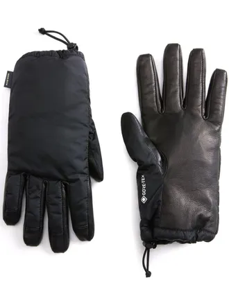 Woolrich GORE-TEX padded gloves - men - Calf Leather/Polyamide - S - Black