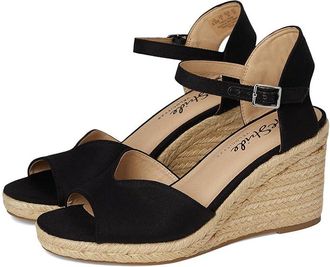 Life Stride Tess Wedge Espadrille Sandals Womens Sandals Black : 8.5 M (B)