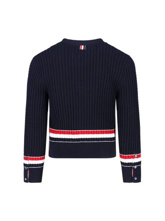 Thom Browne Mens Sweaters Blue Cotton
