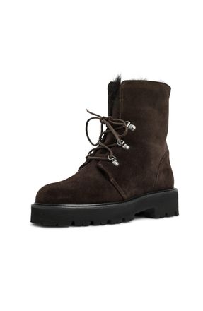 Aquatalia Womens Eva Fashion Boot, Espresso Suede, 7.5 UK