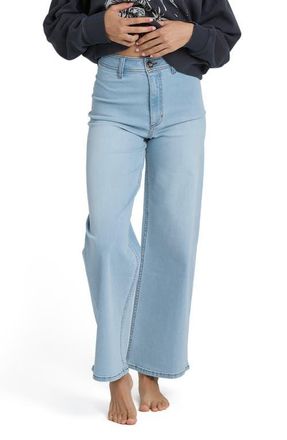 Billabong Free Fall High Rise Wide Leg Jeans in Surf Spray at Nordstrom, Size 28