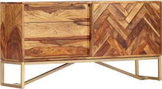 vidaXL Aparador De Madera Maciza De Acacia 118x30x60 Cm Vidaxl