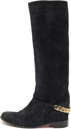 Christian Louboutin Stivali con catena - Grigio