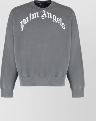 Palm Angels cotton logo-print sweatshirt