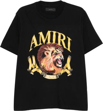 Amiri Mens Black Lion T-Shirt