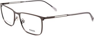 Fossil Mens Matte Dark Ruthenium 55mm Opticals