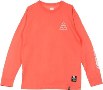 HUF Long Sleeve T-Shirt - Heren - Longsleeves - Oranje - XL - Katoen - Tops
