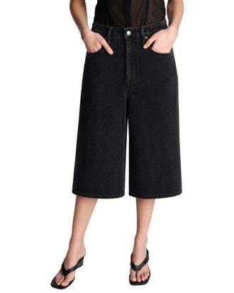 Kenneth Cole High Rise Fly Front Culotte Short