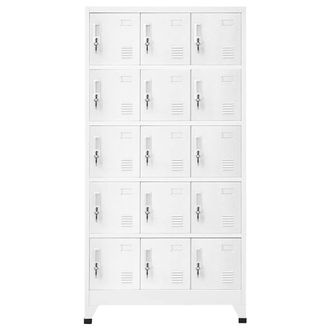 Berkfield Home Locker Cabinet Light Grey 90x40x180 cm Steel | Size: 90 x 40 x 180 cm