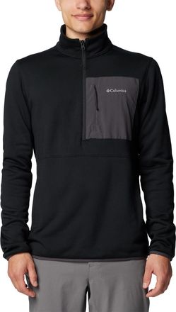 Columbia mens Hike Half Zip Ii, Black, L