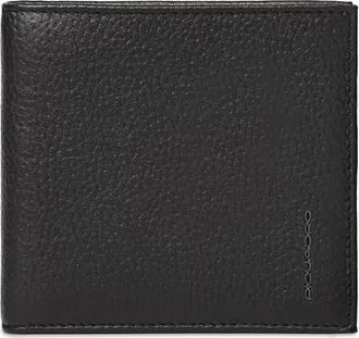Piquadro Accessoires, Heren, Zwart, ONE Size, Leer, Pu 1666Mosrn Portemonnee