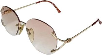 Dior Pre-owned Accessories, female, Pink, Size: ONE SIZE Pre-owned Metal Sunglasses