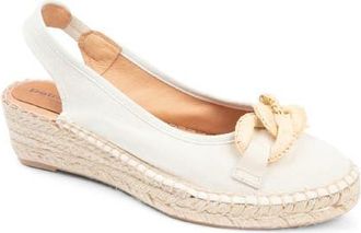 Patricia Green Valencia Slingback Espadrille Wedge Sandal in Natural Linen at Nordstrom, Size 7