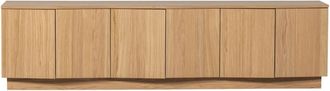 Woood Mueble de TV de madera y chapa de roble natural