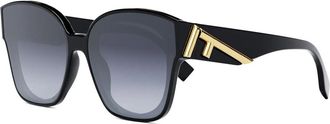 Fendi FE40098I 01W Womens Sunglasses Black Size 63