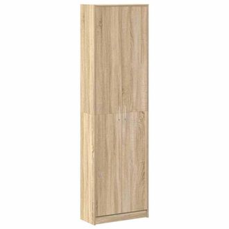 Berkfield Home Wardrobe Sonoma Oak 55x25x189 cm Engineered Wood in Light Tan | Size: 55 x 25 x 189 cm