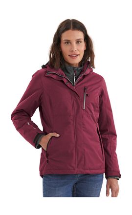 Killtec Outdoorjacke KILLTEC Nira, Damen, Gr. 38, lila (pflaume), Oberstoff: 100% Polyester, Futter: 100% Polyester, Wattierung: 100% Polyester, Jacken Outdoo