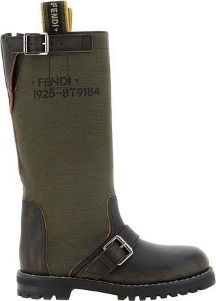 Fendi Botas Commando - Shoes - Mujer - Verde - 39 EU