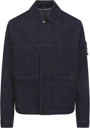 Stone Island Q100027 Denim Jacket - Heren - Spijkerjassen - Blauw - M - Denim - Jassen