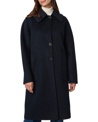 Bernardo Long Wool-Blend Coat