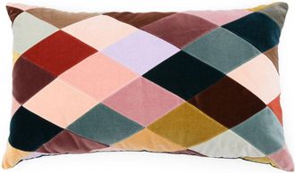 Christina Lundsteen Pink Emma Velvet Cushion - Unisex - Cotton