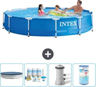 Intex Piscina Con Estructura Redonda - 366x76 Cm - 7-piezas S31542