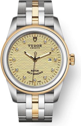 Tudor Glamour Date Automatic Diamond Ladies Watch 53003-0004
