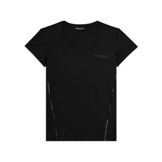 Freddy T-shirt Manica Corta con Logo FREDDY e Inserti Elastici